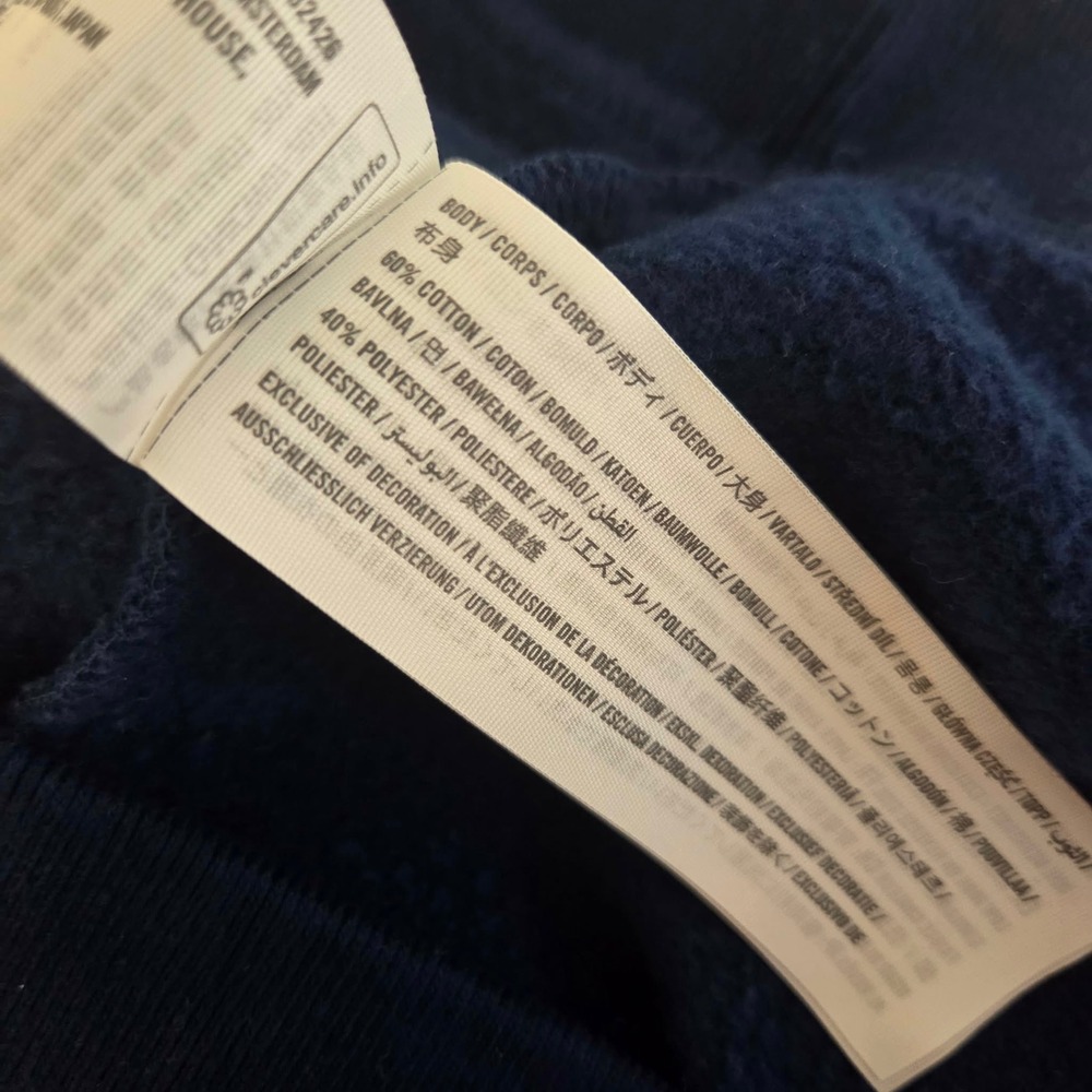 Hollister Oversized Notre Dame University Sweatshirt Off The Shoulder Womens L - Picture 9 of 11